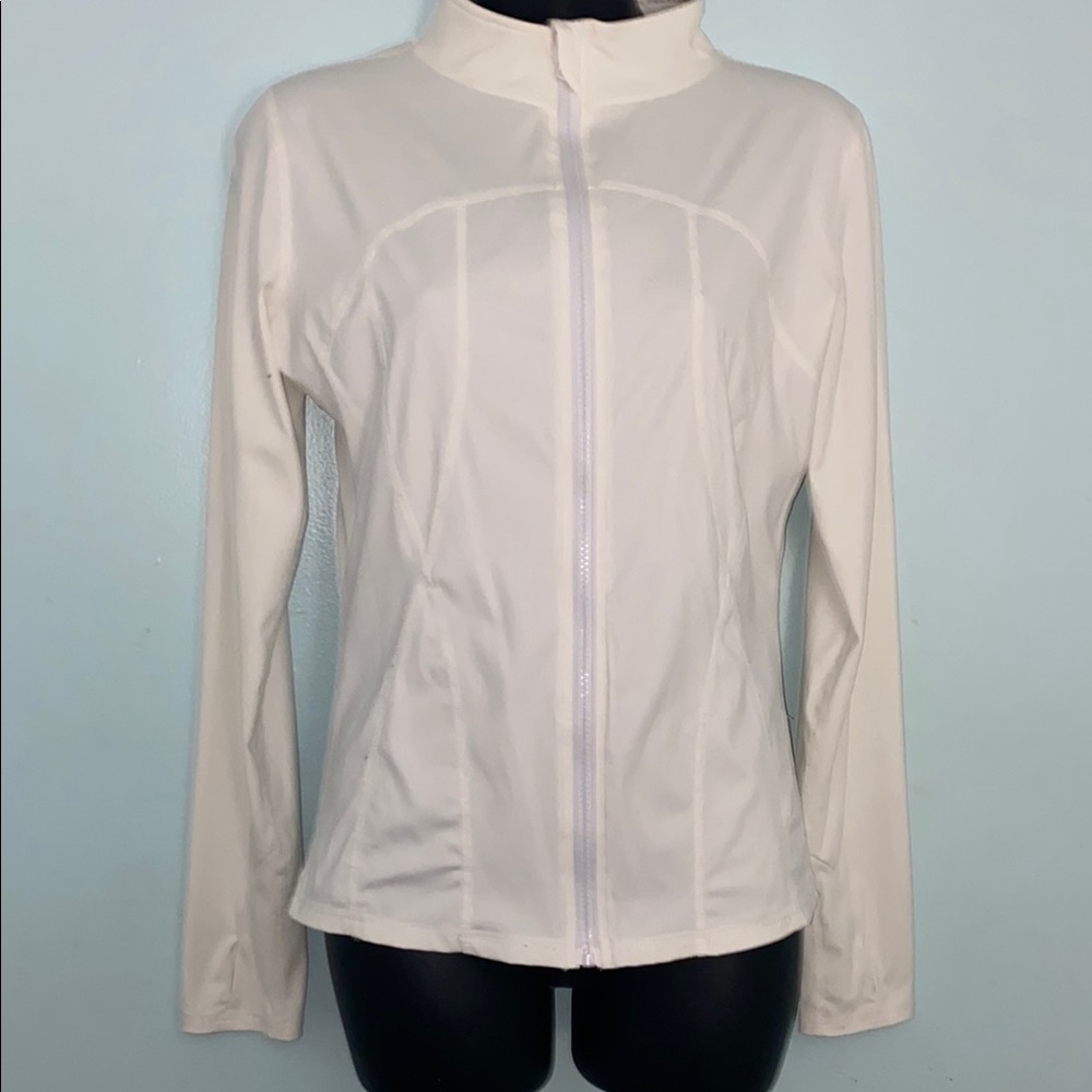 White Zip-Up Jacket